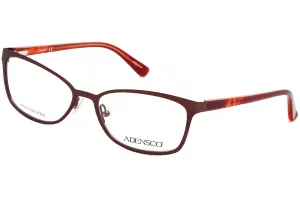 Adensco  AD 222 Eyeglasses Plum / Clear Lens