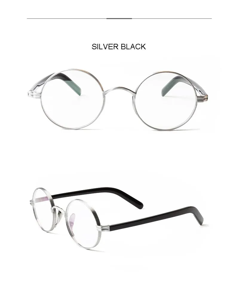 Aissuarvey Full Round Rim Titanium Acetate Frame Unisex Eyeglasses
