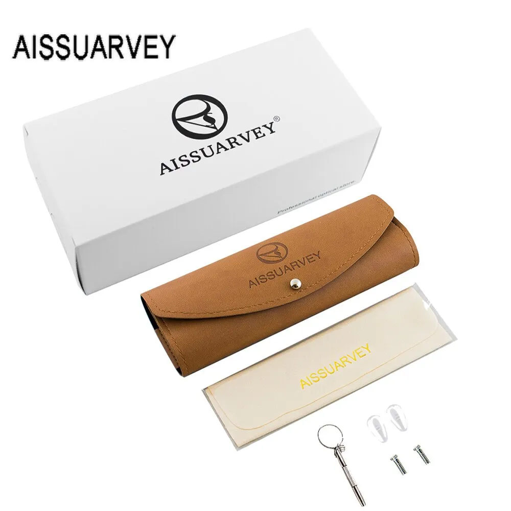 Aissuarvey Oversize Square Full Rim Titanium Frame Unisex Eyeglasses Z17004