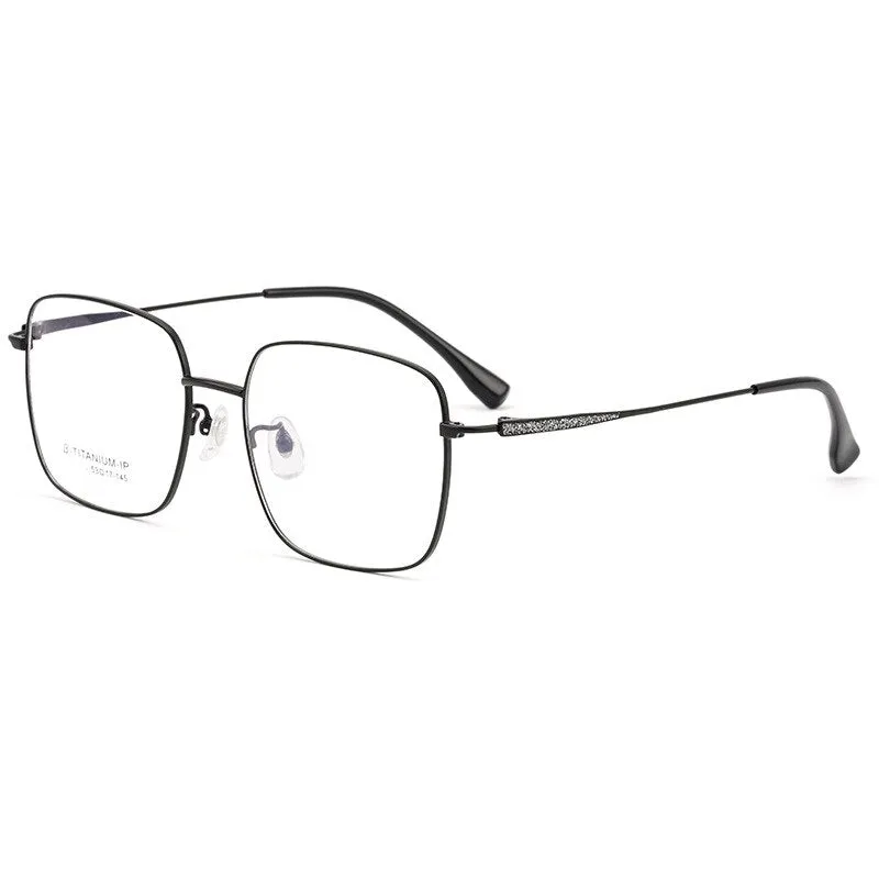 Aissuarvey Oversize Square Full Rim Titanium Frame Unisex Eyeglasses Z17004