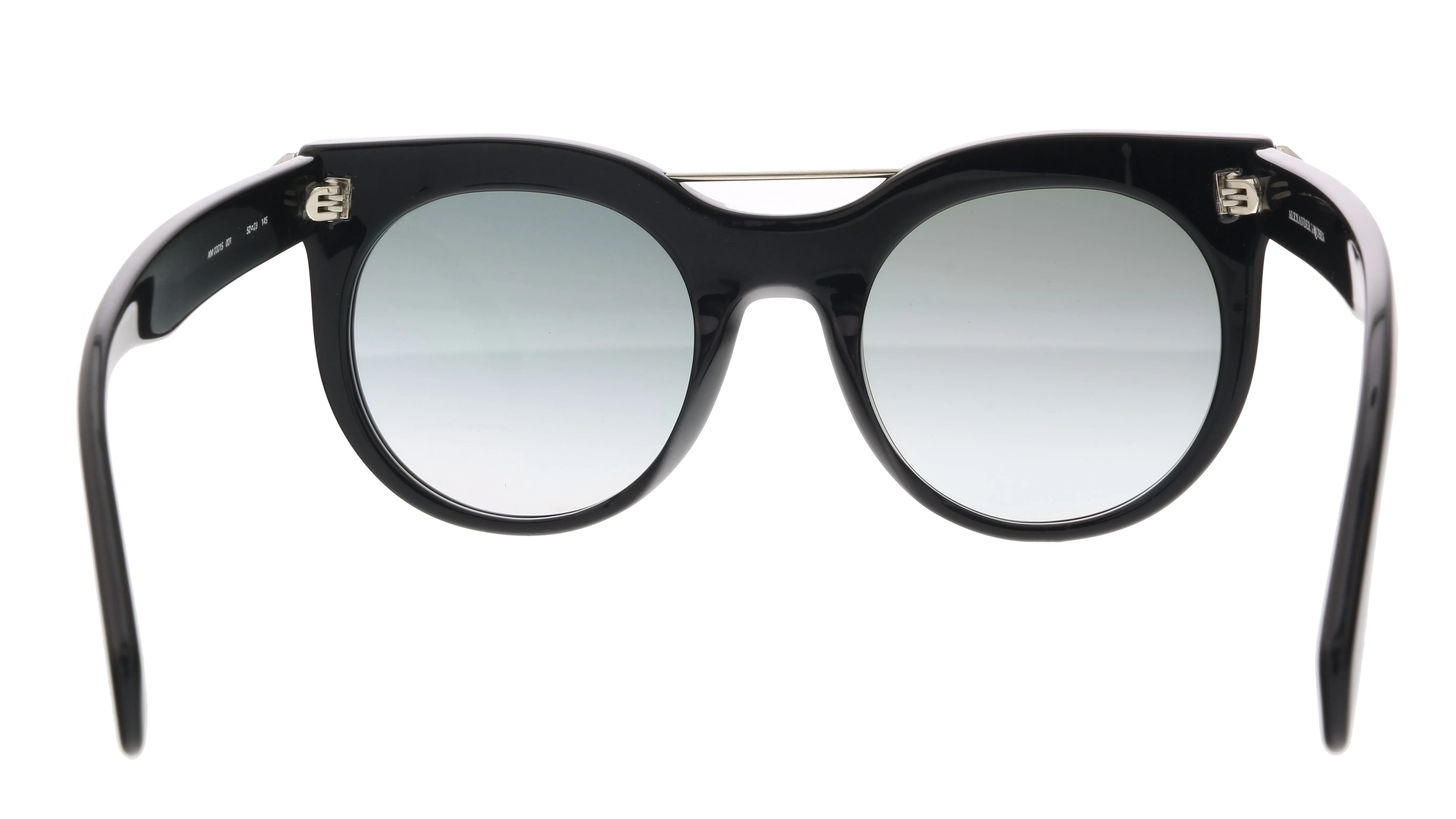 Alexander McQueen AM0001S 001  Black  Round Sunglasses