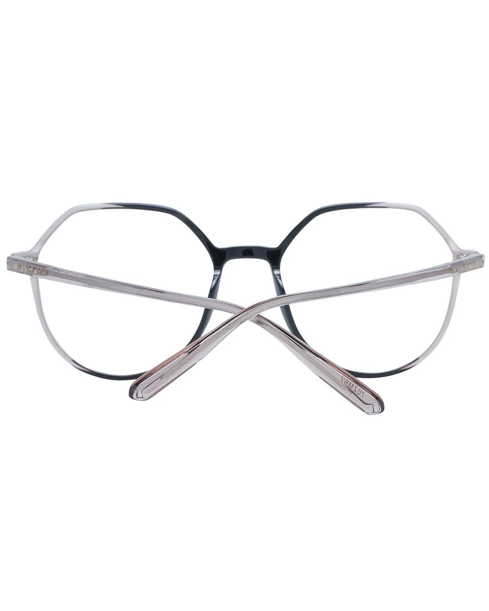 Ana Hickmann Octagon Eyeglasses  Black and Grey