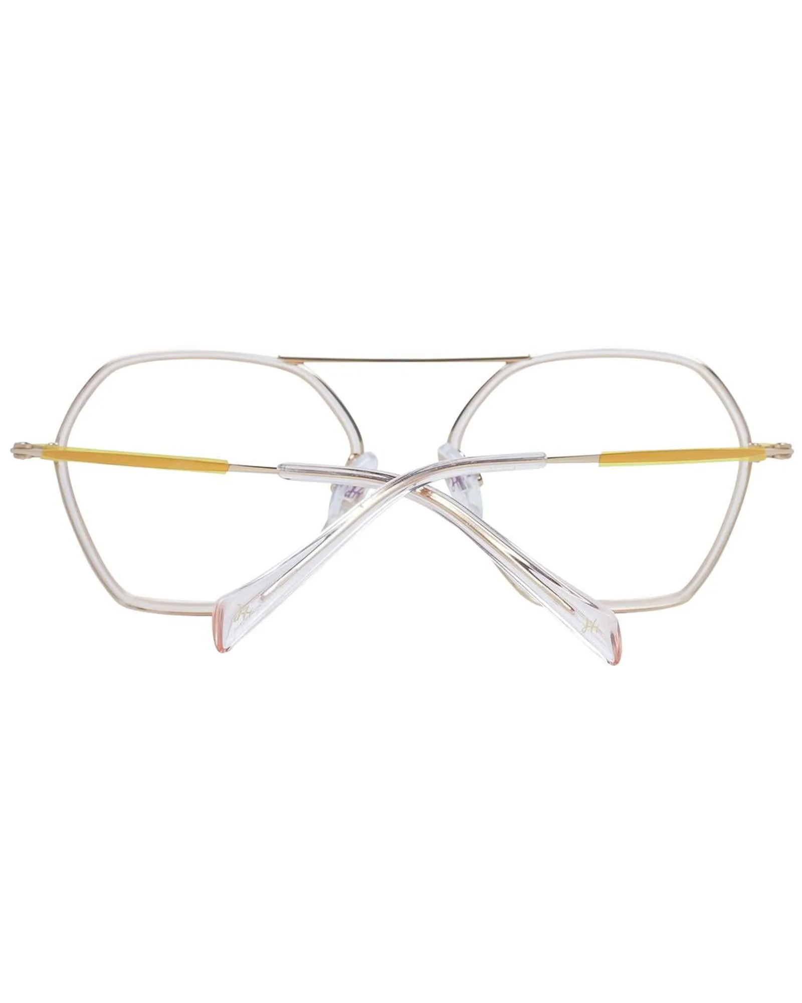 Ana Hickmann Octagon Gold Eyeglasses