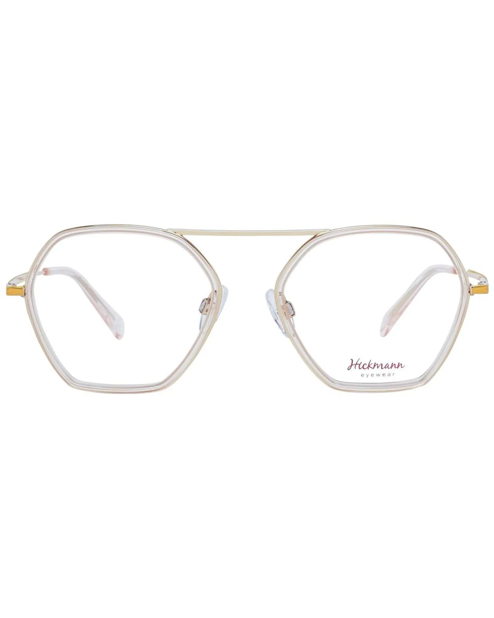 Ana Hickmann Octagon Gold Eyeglasses