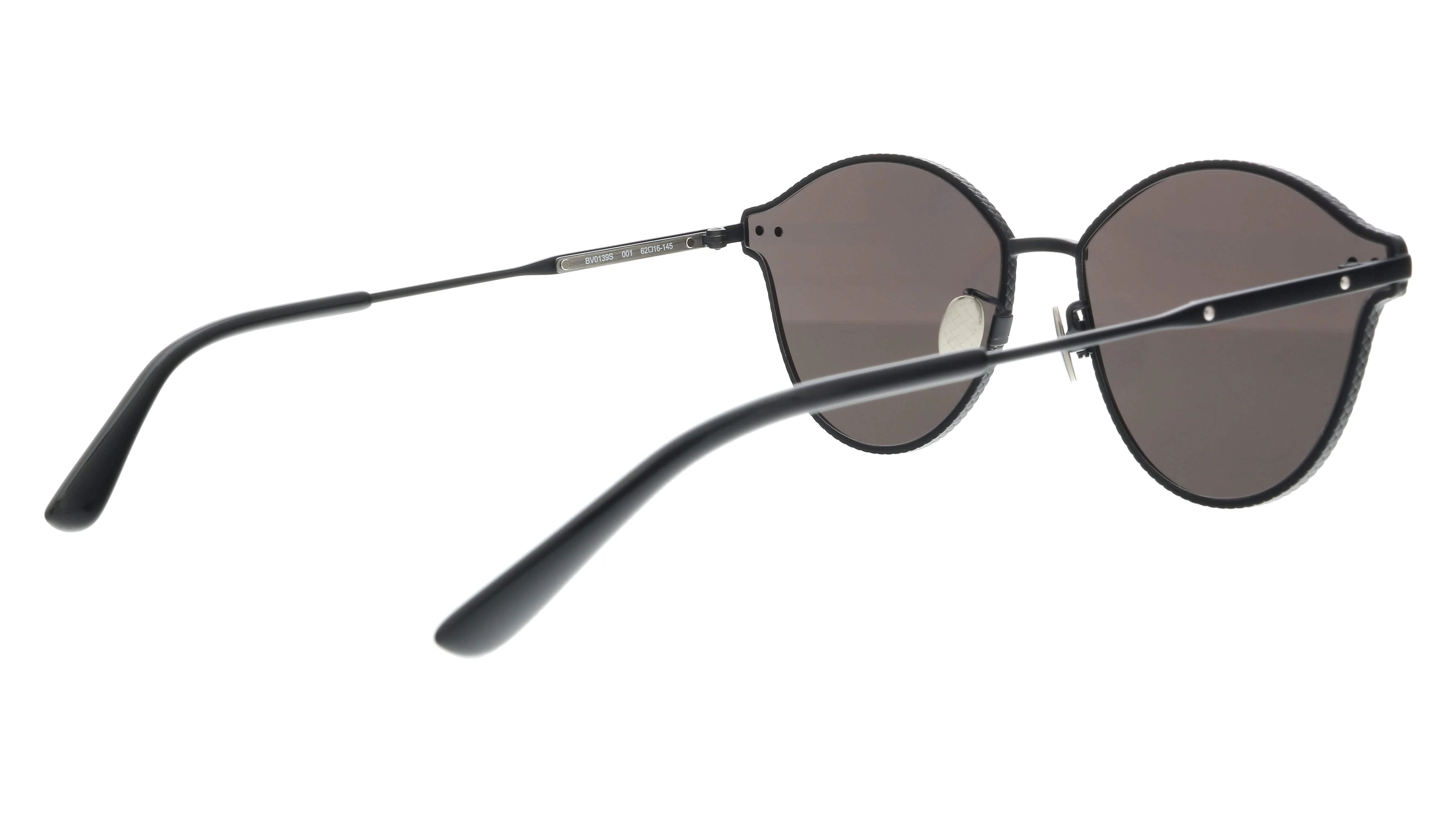 Bottega Veneta BV0139S-001  Black  Round Sunglasses