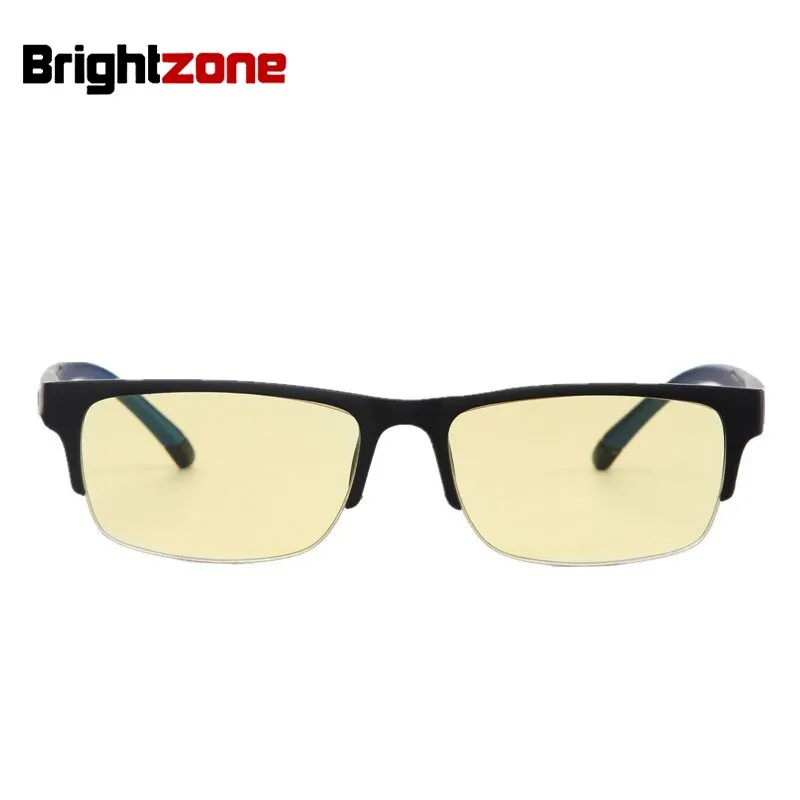 Brightzone Unisex Semi Rim Square Tr 90 Titanium Gaming Eyeglasses B5025
