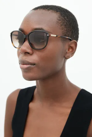 Brown CL2253 Oversized Square Sunglasses