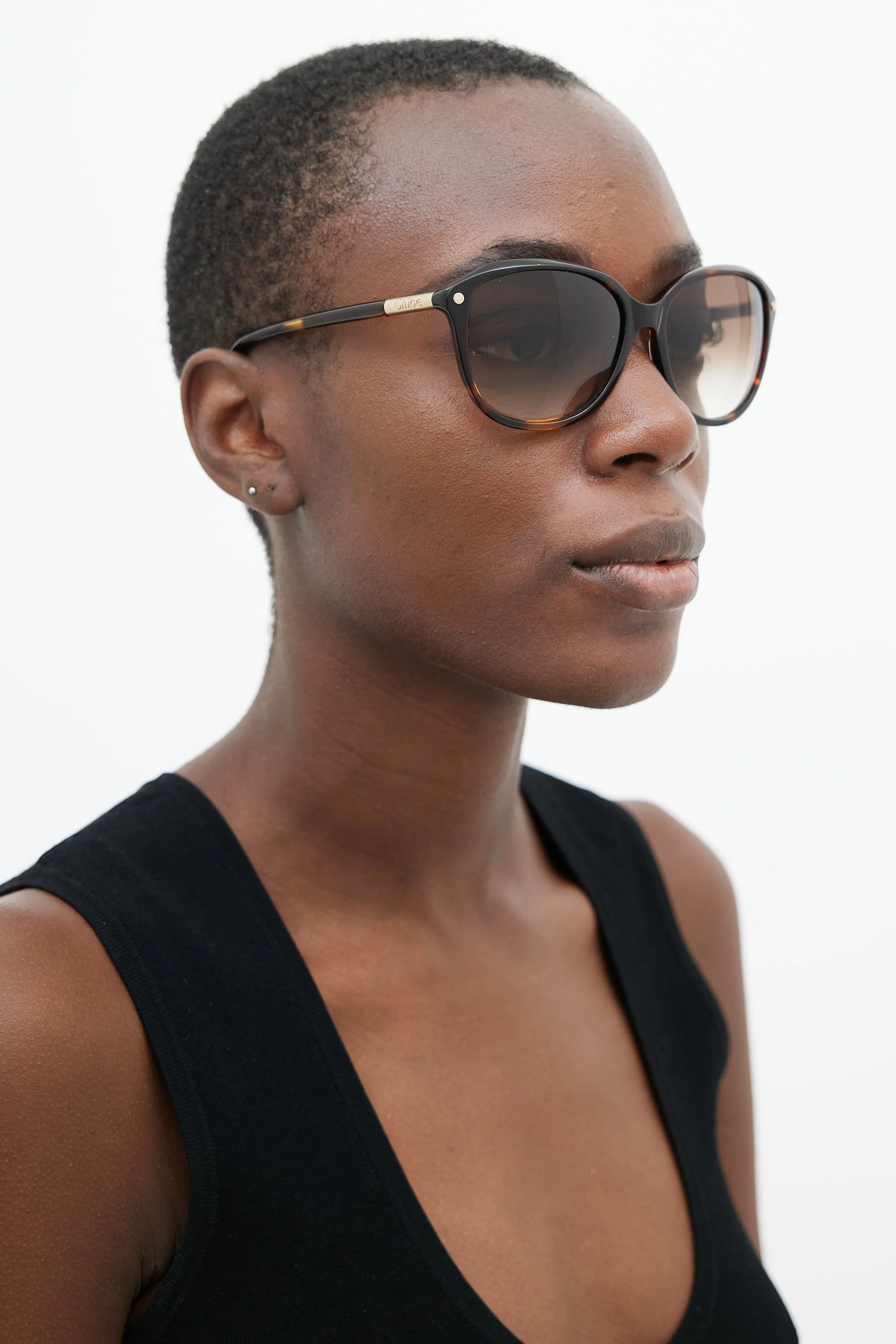 Brown CL2253 Oversized Square Sunglasses