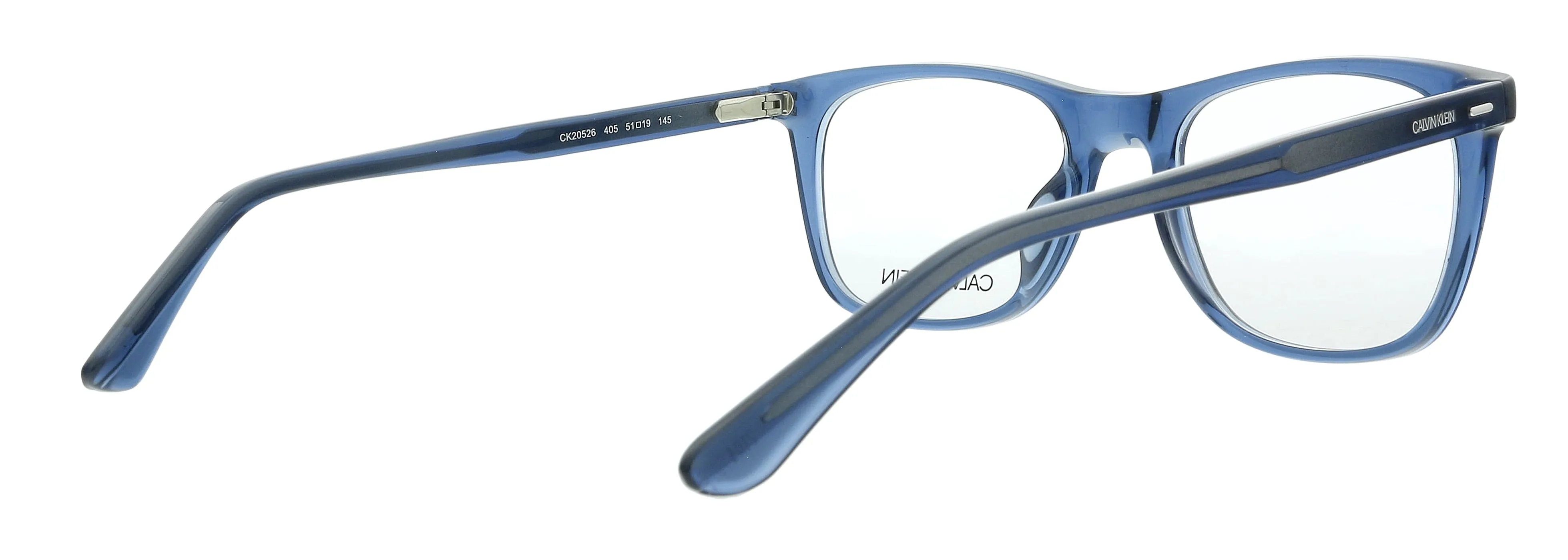Calvin Klein CK20526 405 Crystal Blue Modified Rectangle Eyeglasses