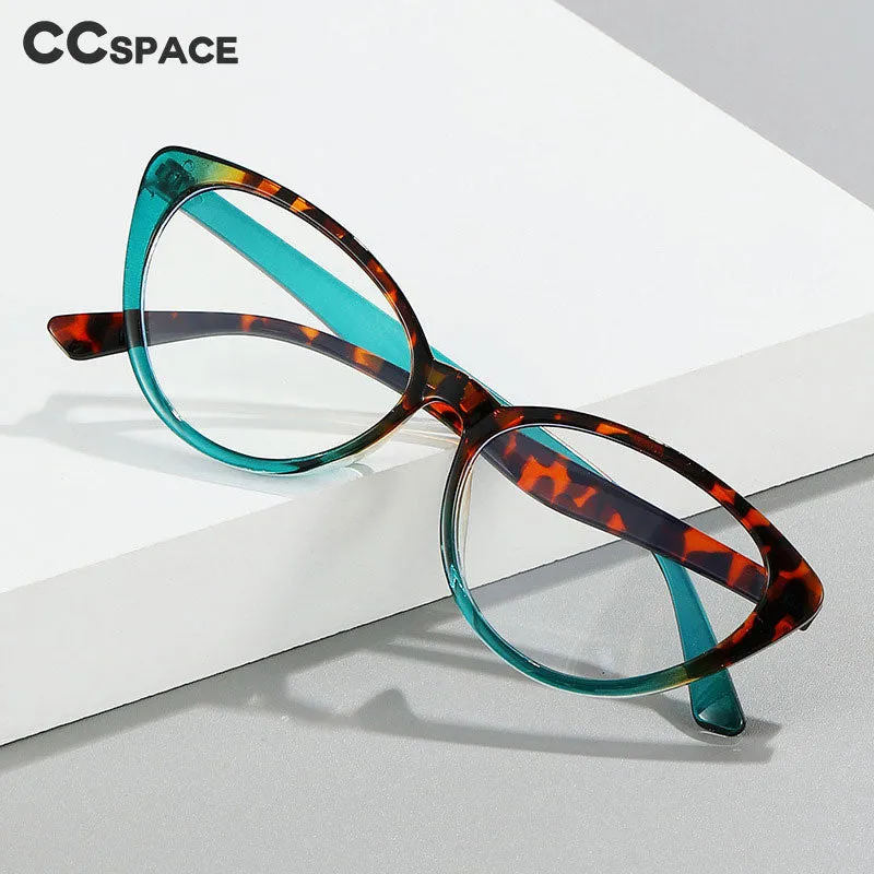 CCspace Unisex Full Rim Cat Eye Tr 90 Eyeglasses 55674