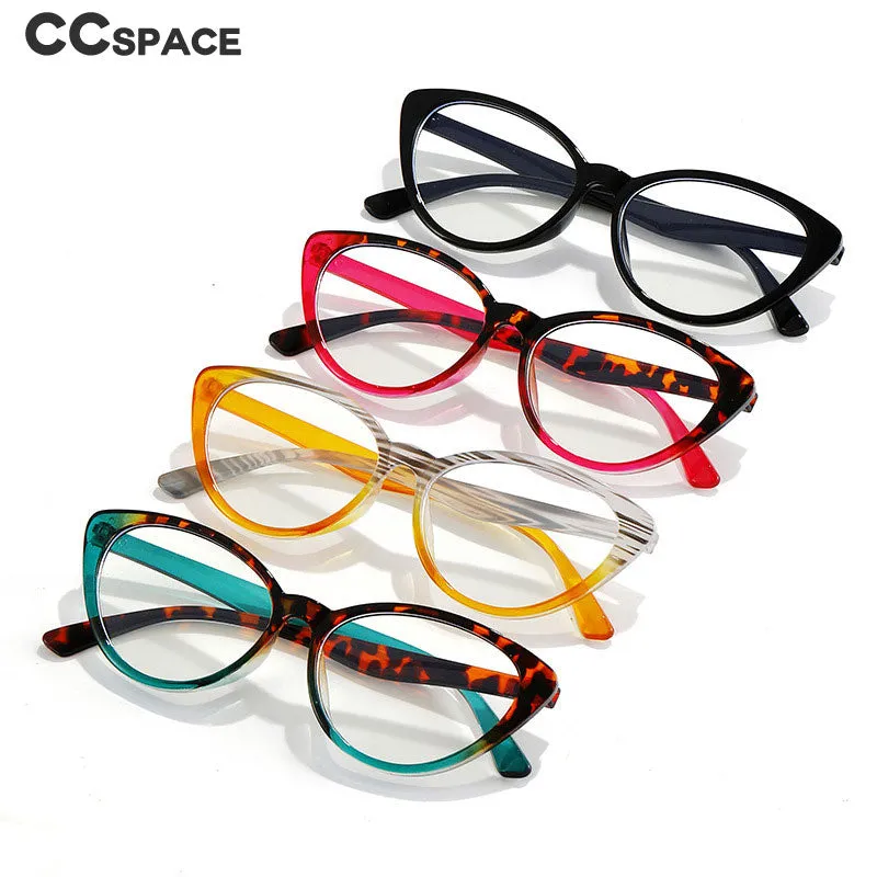 CCspace Unisex Full Rim Cat Eye Tr 90 Eyeglasses 55674