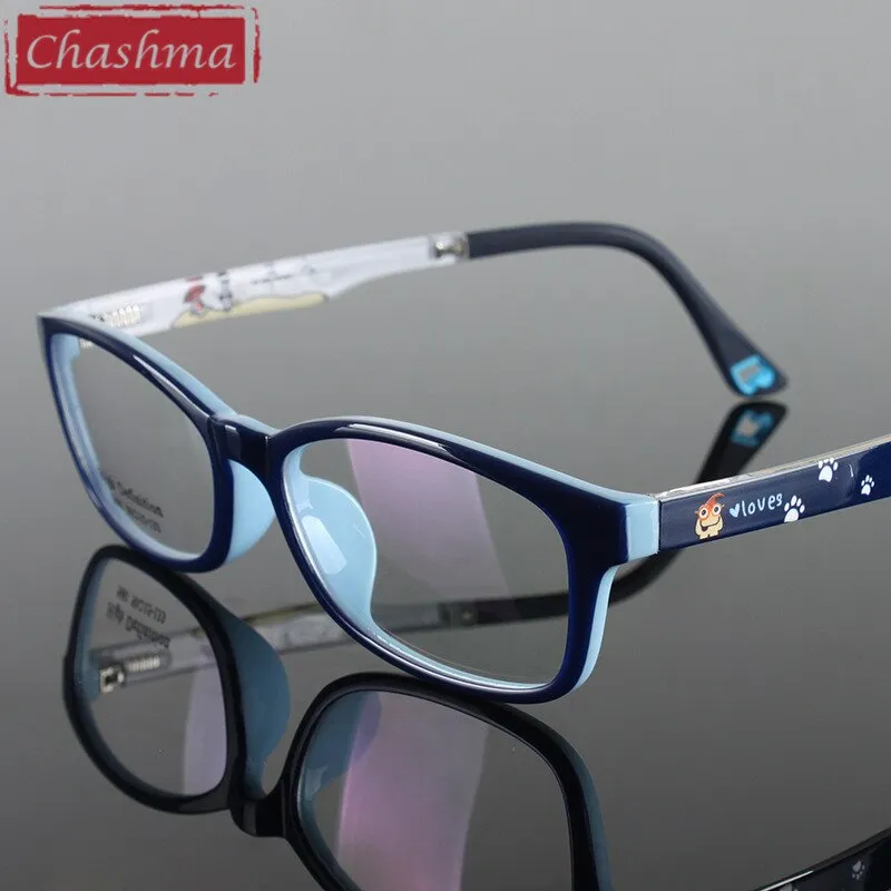 Chashma Ottica Children's Unisex Full Rim Square Tr 90 Titanium Eyeglasses 5681