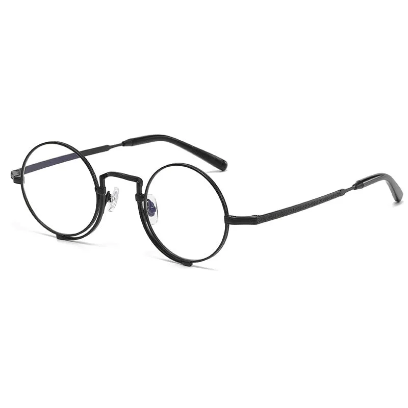 Gatenac Unisex Full Rim Round Titanium Eyeglasses Gxyj998
