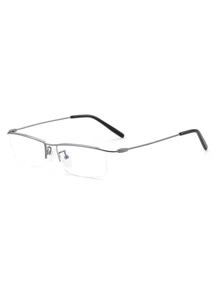 Half Rim Rectangle Glasses