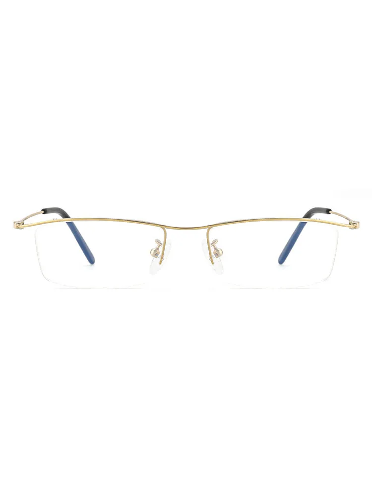 Half Rim Rectangle Glasses