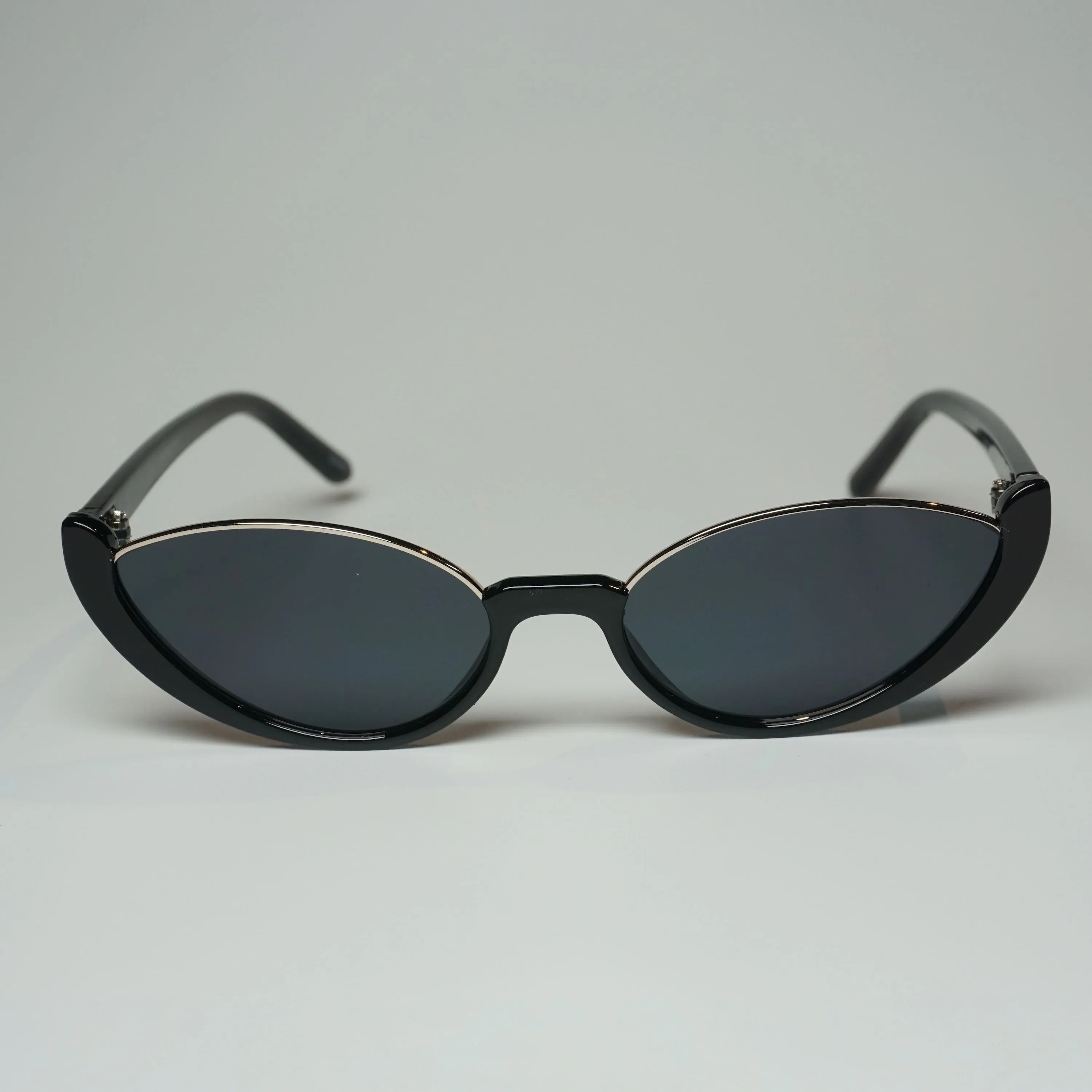 Issa Vibe Half Frame Oval Sunglasses