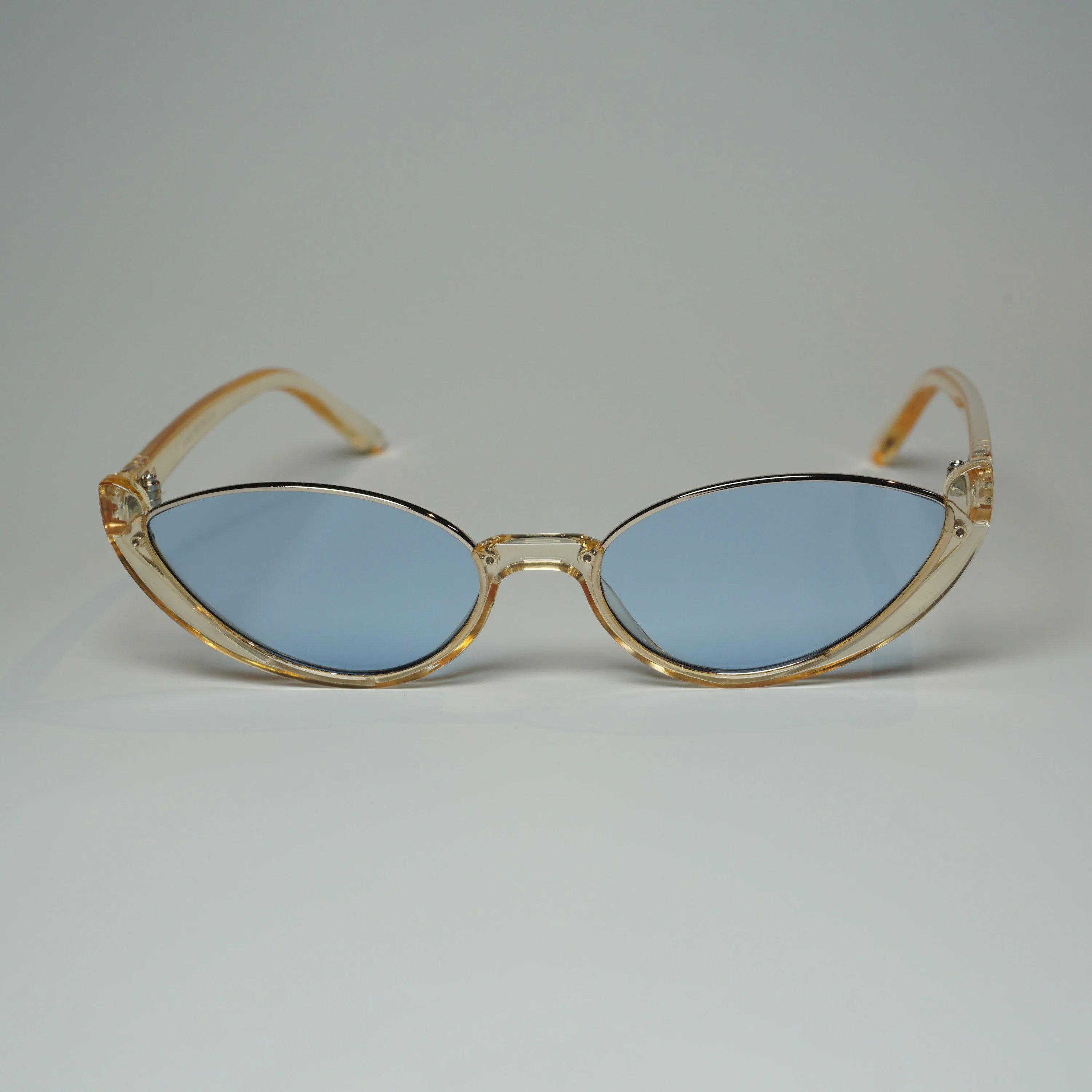 Issa Vibe Half Frame Oval Sunglasses