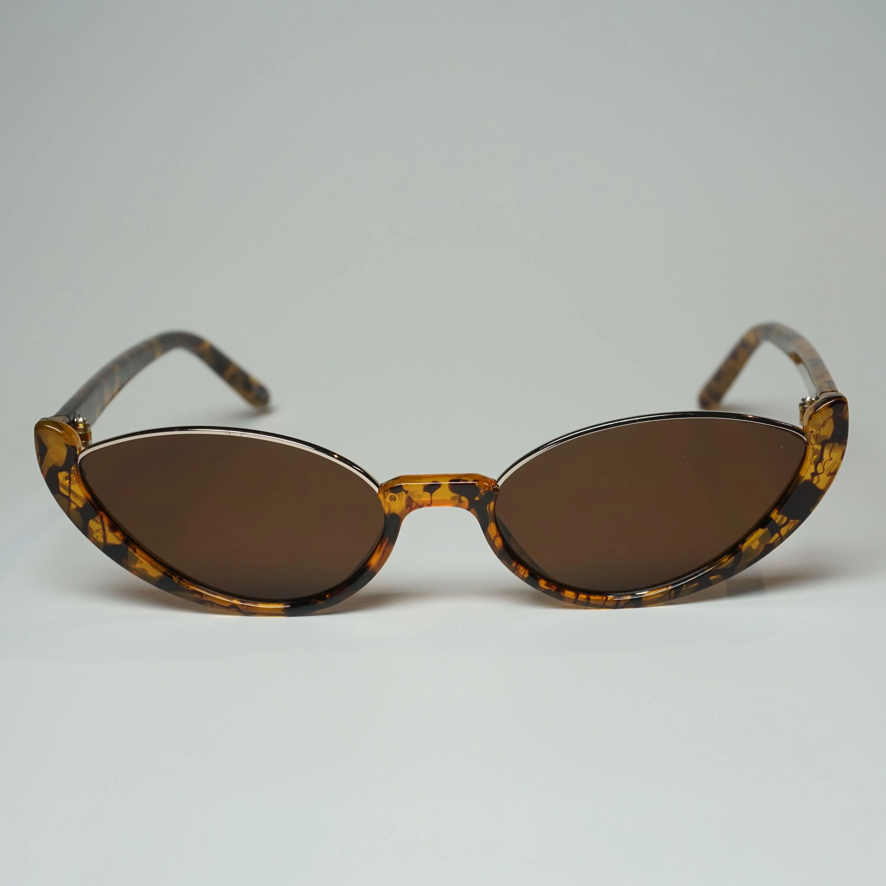 Issa Vibe Half Frame Oval Sunglasses