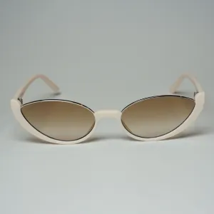 Issa Vibe Half Frame Oval Sunglasses