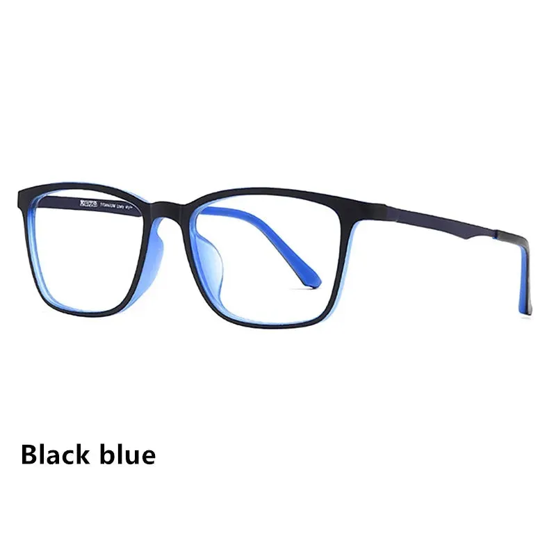 Kocolior Unisex Full Rim Square Titanium Tr 90 Eyeglasses 8808