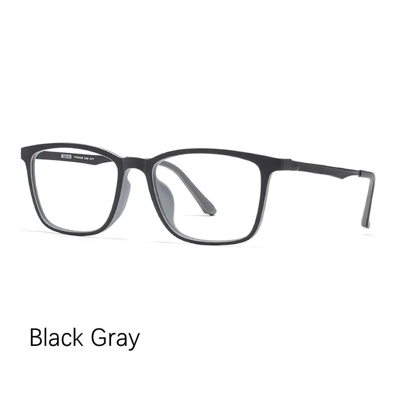Kocolior Unisex Full Rim Square Titanium Tr 90 Eyeglasses 8808