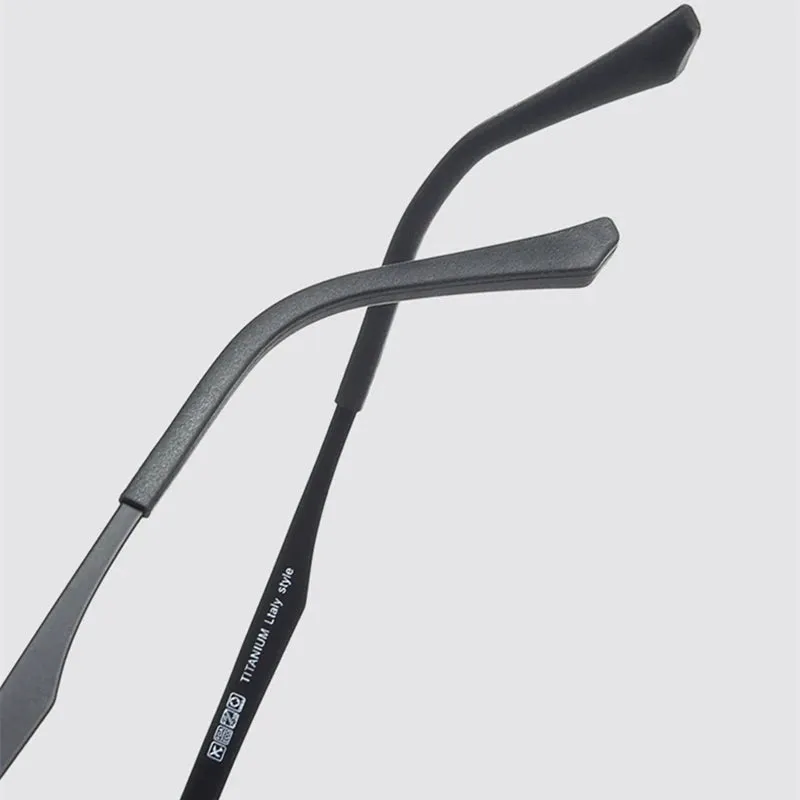 Kocolior Unisex Full Rim Square Titanium Tr 90 Eyeglasses 8808