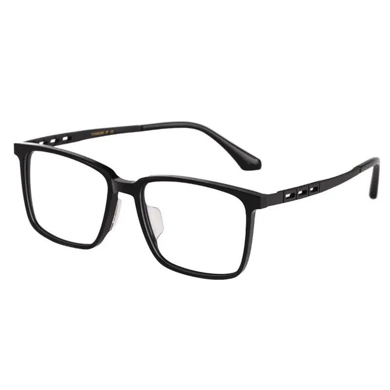Kocolior Unisex Full Rim Square Tr 90 Titanium Alloy Eyeglasses F001