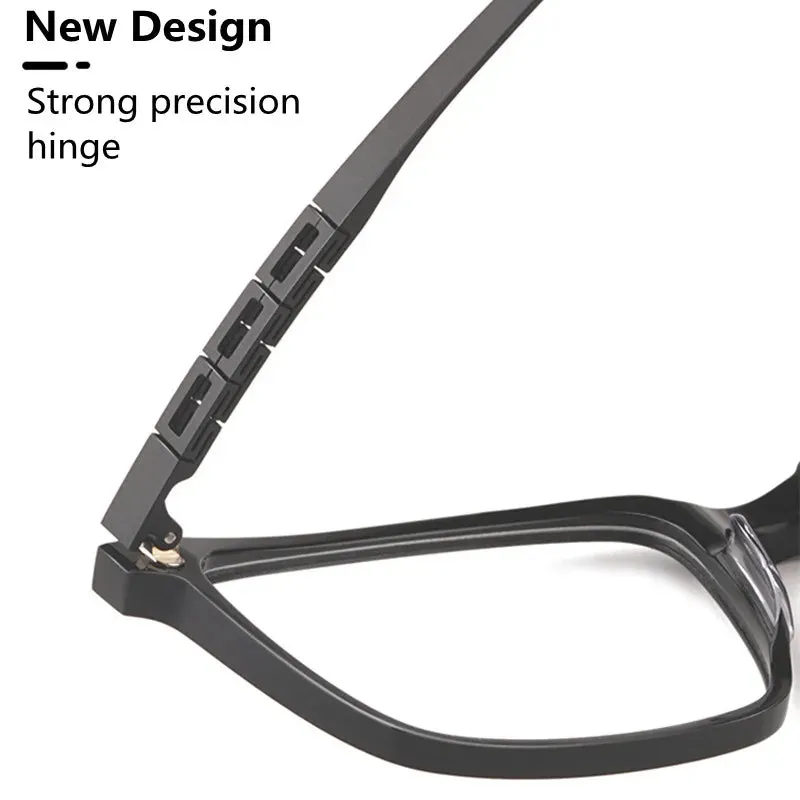 Kocolior Unisex Full Rim Square Tr 90 Titanium Alloy Eyeglasses F001