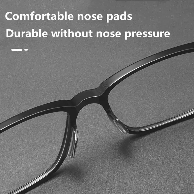 Kocolior Unisex Full Rim Square Tr 90 Titanium Alloy Eyeglasses F001