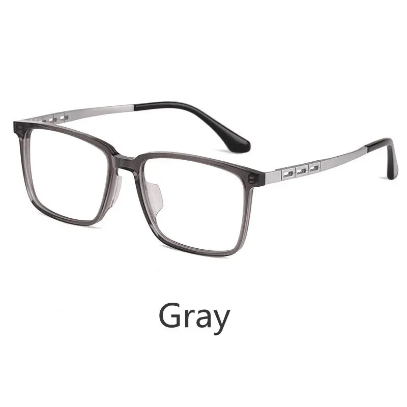 Kocolior Unisex Full Rim Square Tr 90 Titanium Alloy Eyeglasses F001