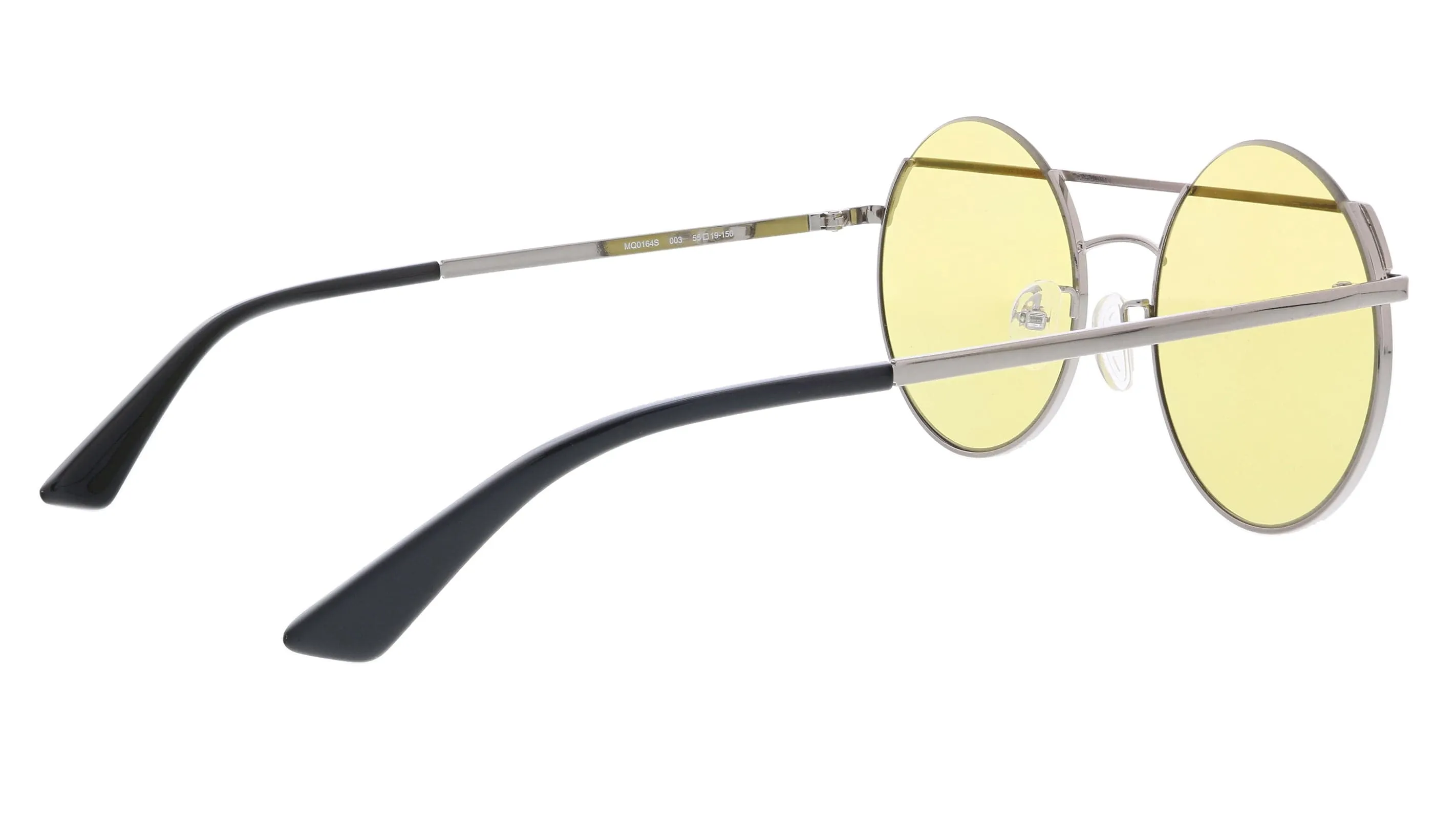 McQ MQ0164S-003 Silver Round Sunglasses