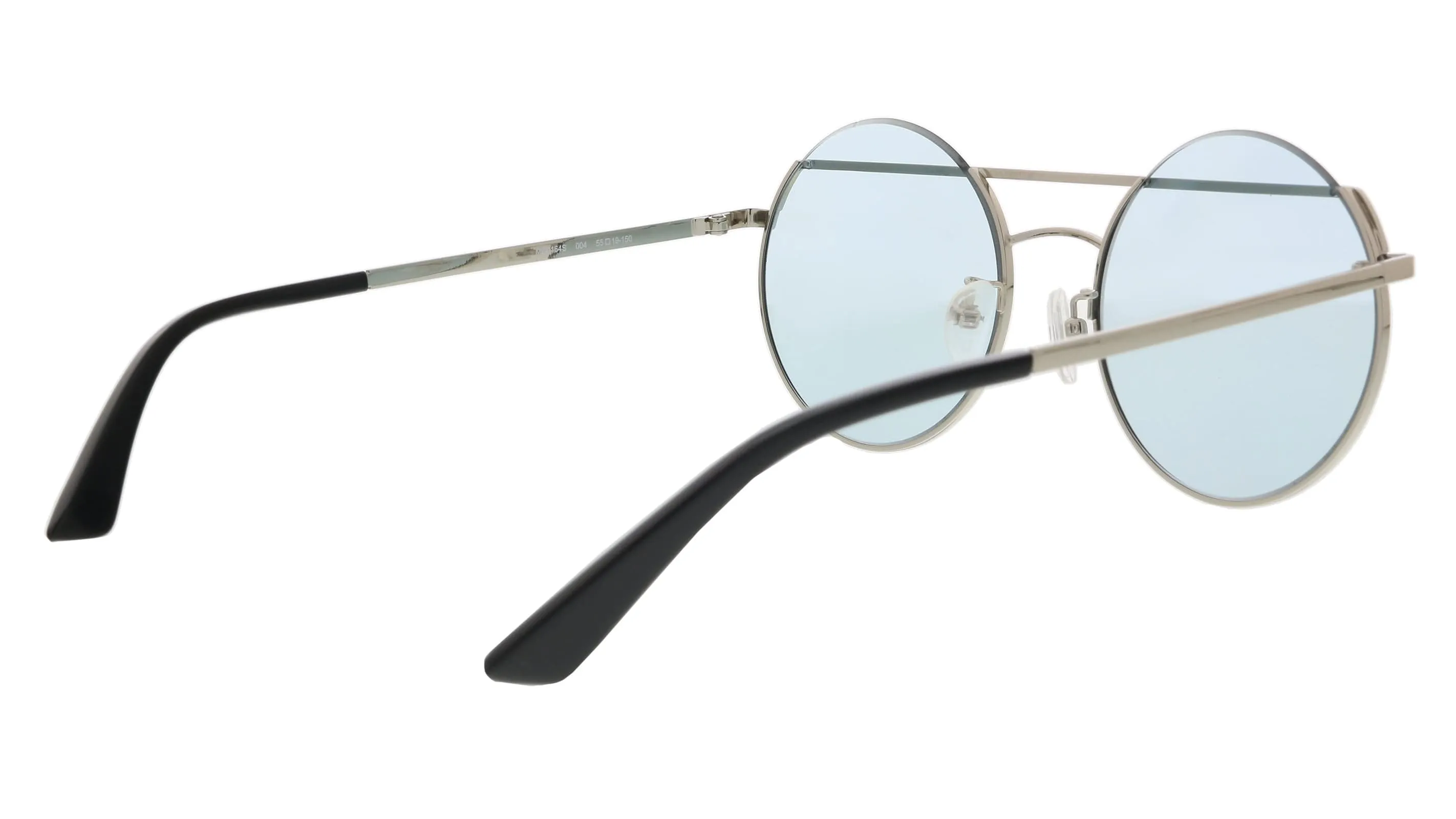 McQ MQ0164S-004 Silver Round Sunglasses