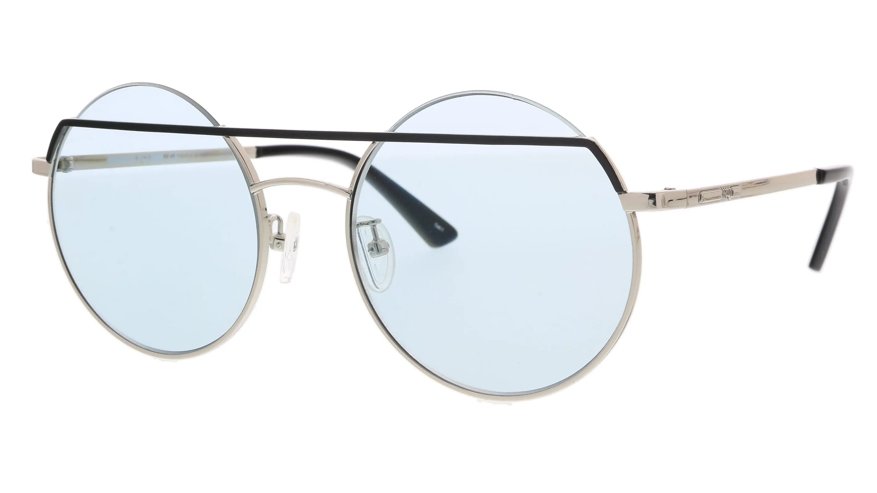 McQ MQ0164S-004 Silver Round Sunglasses