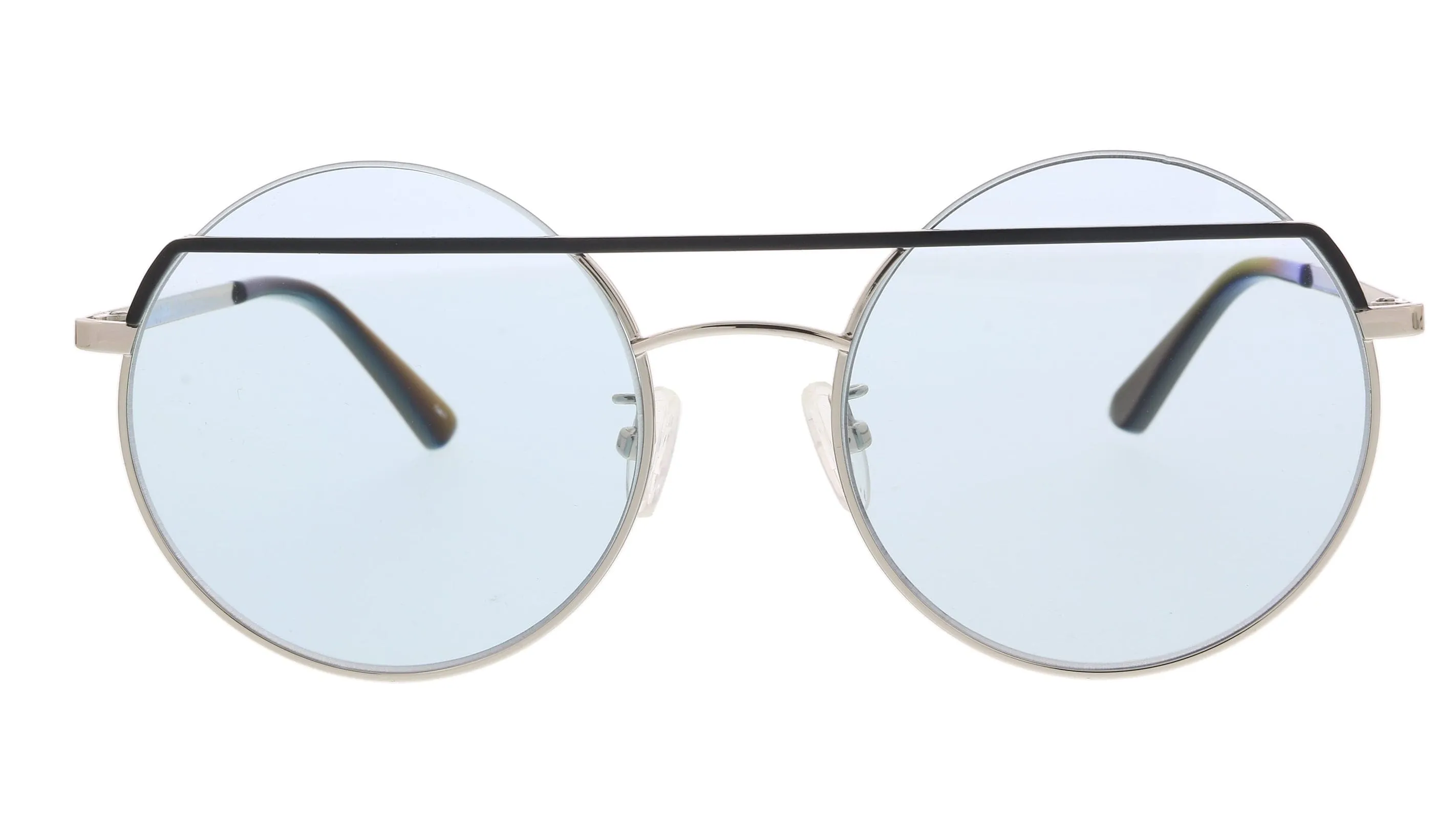 McQ MQ0164S-004 Silver Round Sunglasses