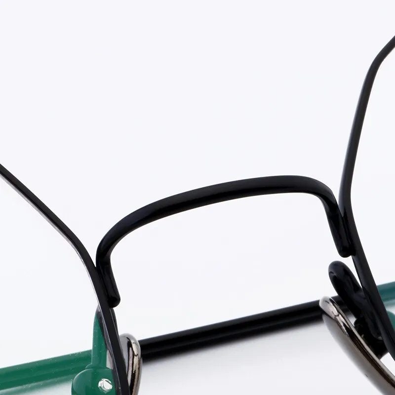 Muzz Unisex Full Rim Irregular Round Titanium Frame Eyeglasses Wz9138