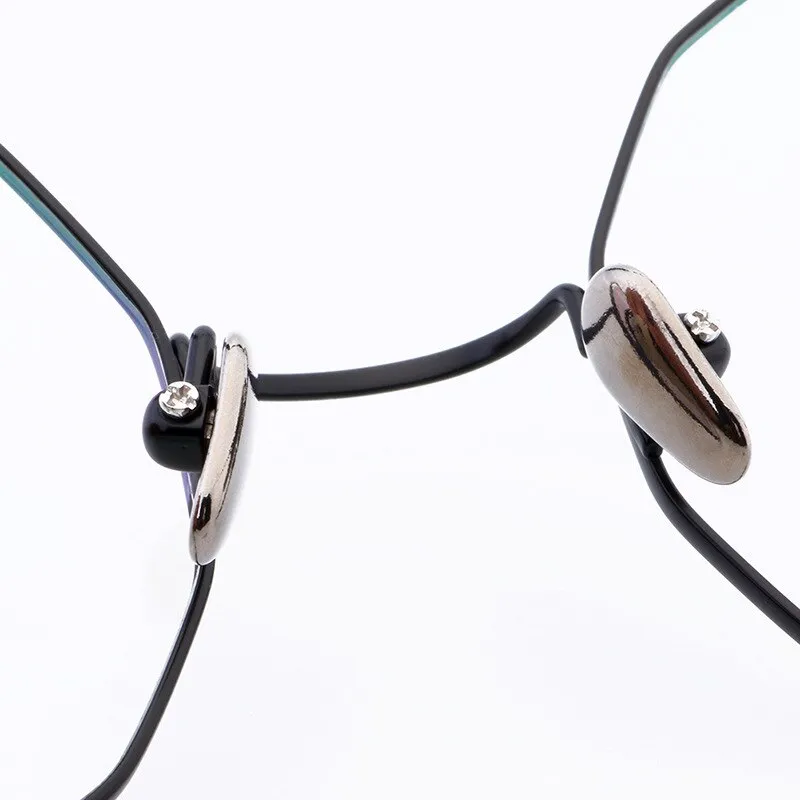 Muzz Unisex Full Rim Irregular Round Titanium Frame Eyeglasses Wz9138