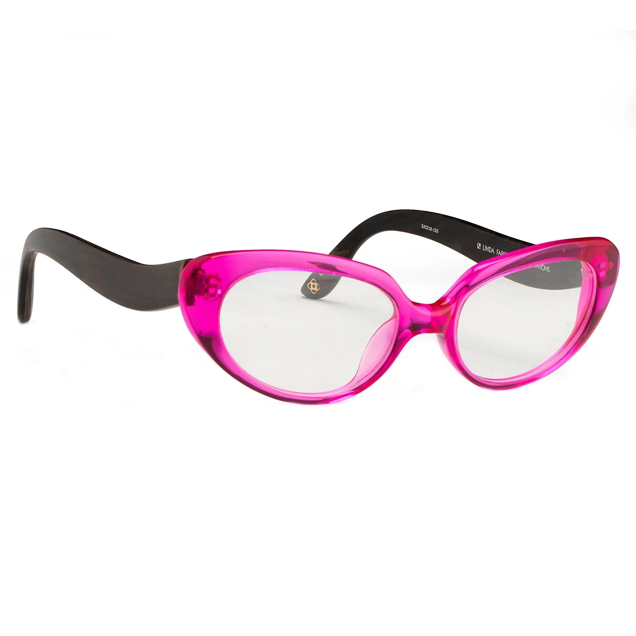 Oscar De La Renta Eyeglasses Cat Eye Pink and Clear