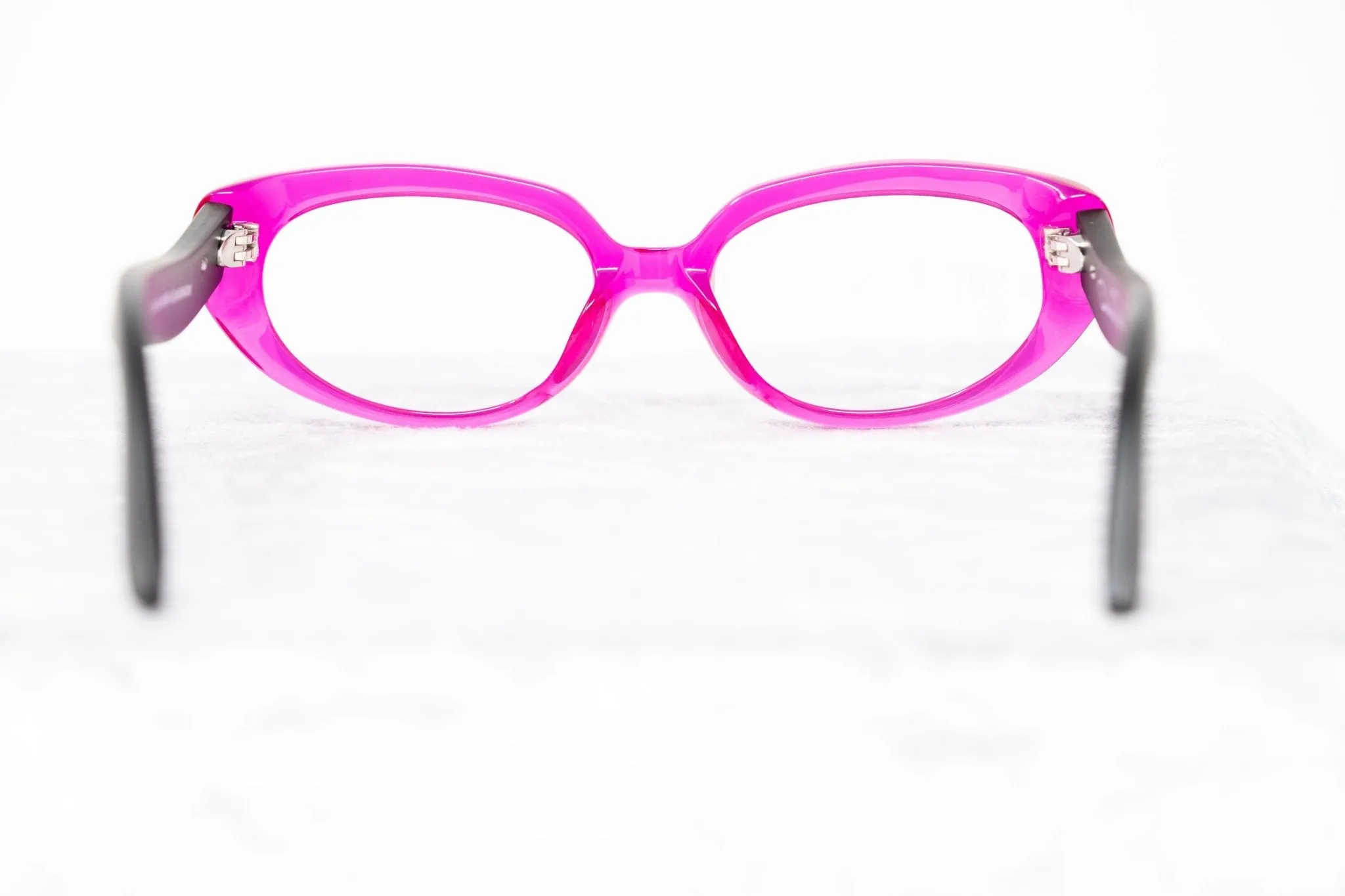 Oscar De La Renta Eyeglasses Cat Eye Pink and Clear