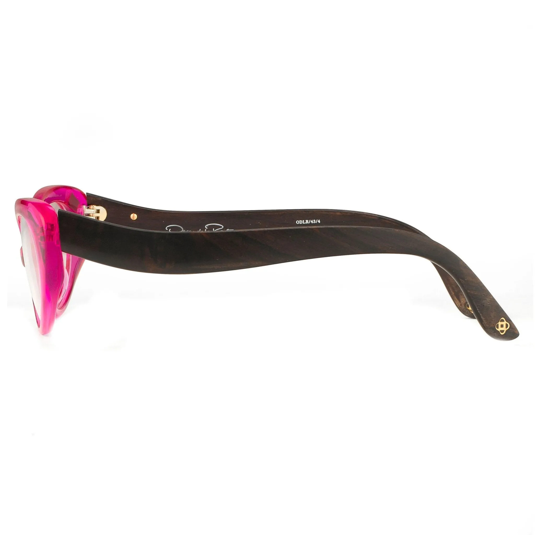Oscar De La Renta Eyeglasses Cat Eye Pink and Clear