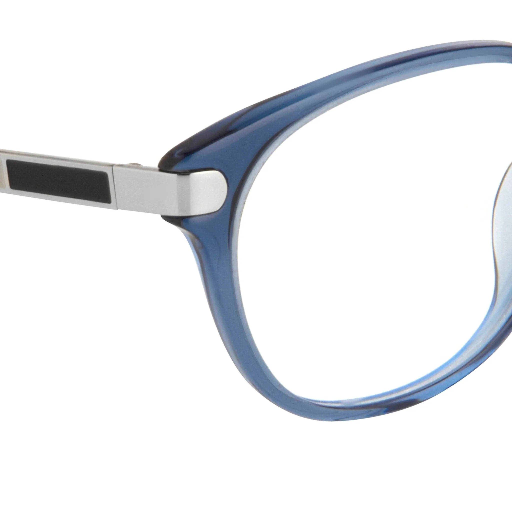 Oscar De La Renta Eyeglasses  Oval Blue and Clear