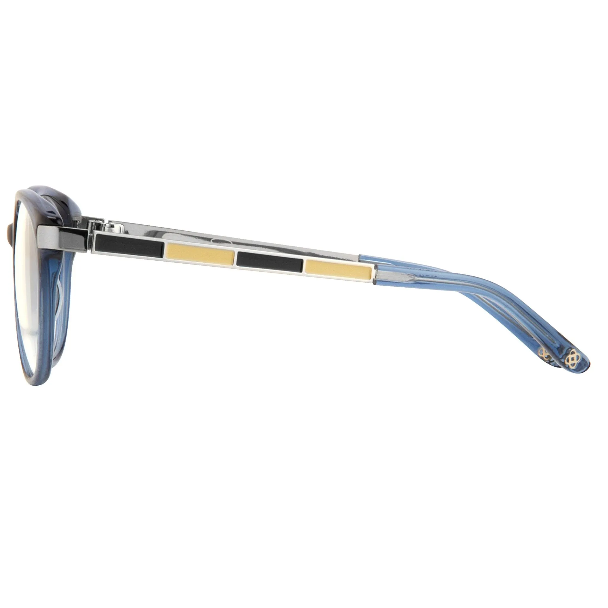 Oscar De La Renta Eyeglasses  Oval Blue and Clear