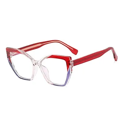 Ralferty Women's Full Rim Square Cat Eye Tr 90 Acetate Eyeglasses F82026