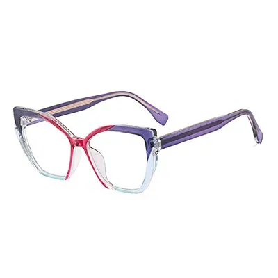 Ralferty Women's Full Rim Square Cat Eye Tr 90 Acetate Eyeglasses F82026