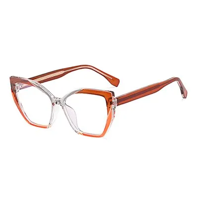 Ralferty Women's Full Rim Square Cat Eye Tr 90 Acetate Eyeglasses F82026