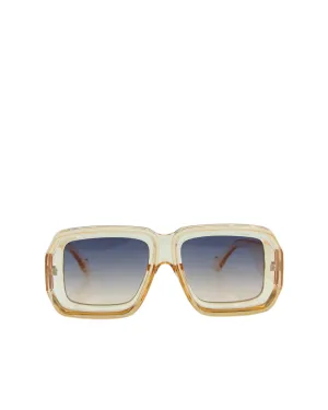 Zelda Oversized Tube Square Sunglasses